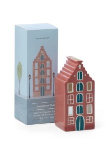 Комплект чаена свещ и керамичен ароматизатор Падивакс "Къща в Амстердам" - 20 конуса с аромат